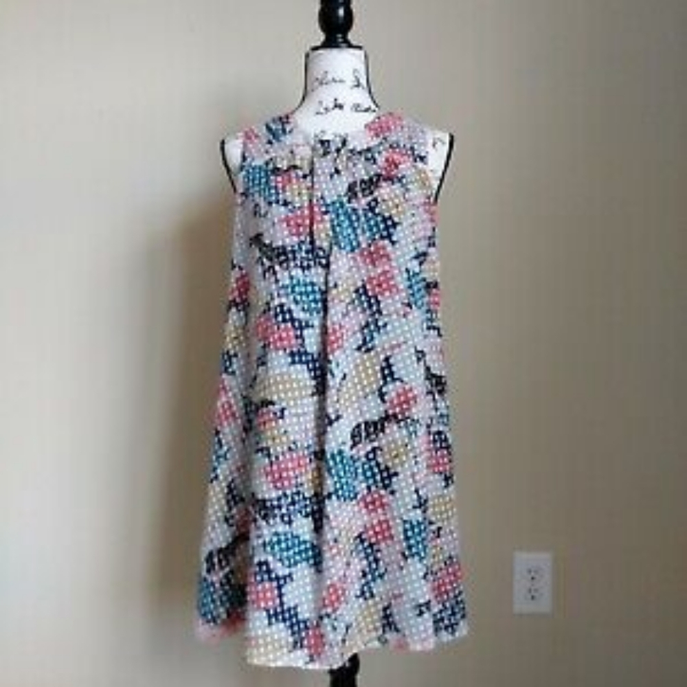 ANTHROPOLOGIE x ANNA SUI Shift Dress Floral Sleeveless